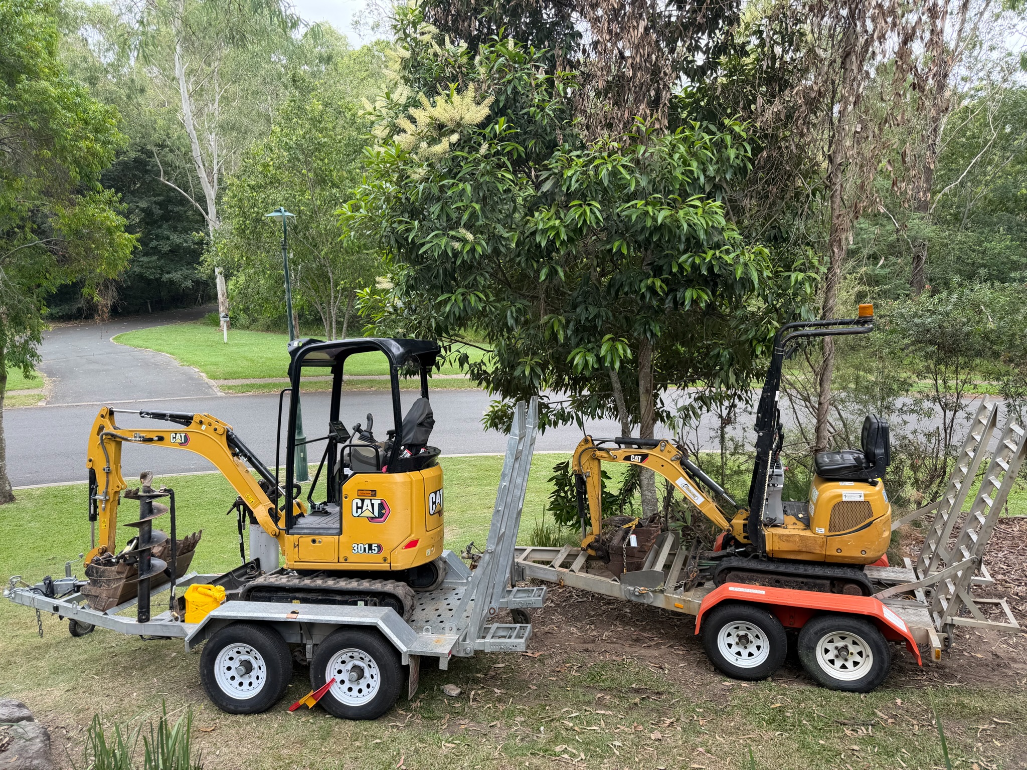 TerraVex CAT mini excavator fleet